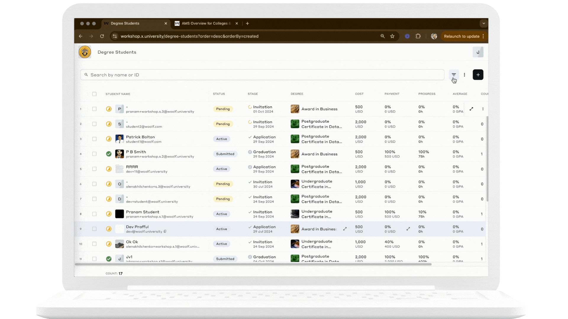 tsap-tracking-degree-students-filters.gif